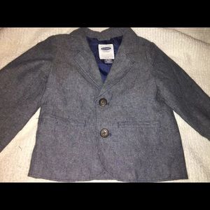 Navy blue sports coat